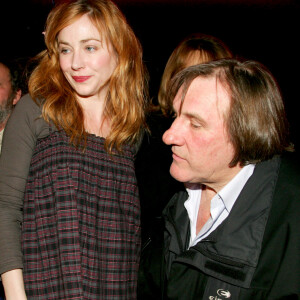 Julie Depardieu et Gérard Depardieu - Première du film "Michou" au cinéma Gaumont Ambassade à Paris le 26 février 2007.