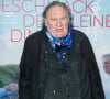Gérard Depardieu à la première du film "The Taste of Small Things" à Berlin le 12 janvier 2023.