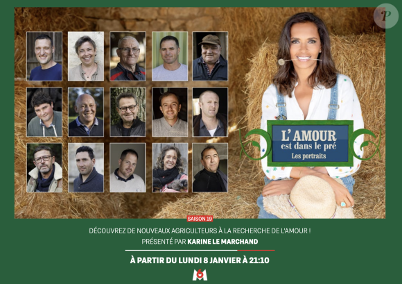 Les portraits des 15 nouveaux agriculteurs de "L'amour est dans le pré". M6