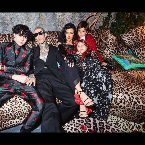 Kourtney Kardashian en famille sur Instagram