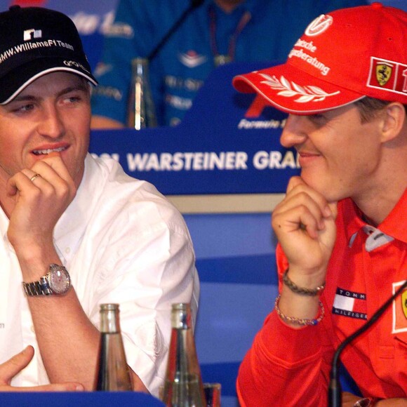 "RALF SCHUMACHER" ET "MICHAEL SCHUMACHER" GRAND PRIX EUROPA FORMULE 1 CIRCUIT NURBURGRING "PLAN AMERICAIN" 