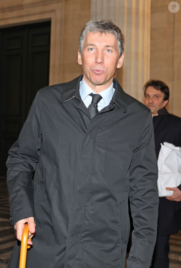 Stéphane Courbit - Sorties du tribunal de Bordeaux pour le quatrième jour du procès Bettencourt. Le 29 janvier 2015 