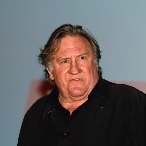 Gérard Depardieu et Zinedine Soualem lors du Festival Premiers Plans à Angers le 28 janvier 2022 pour la présentation du film "Umani" © Laetitia Notarianni / Bestimage 