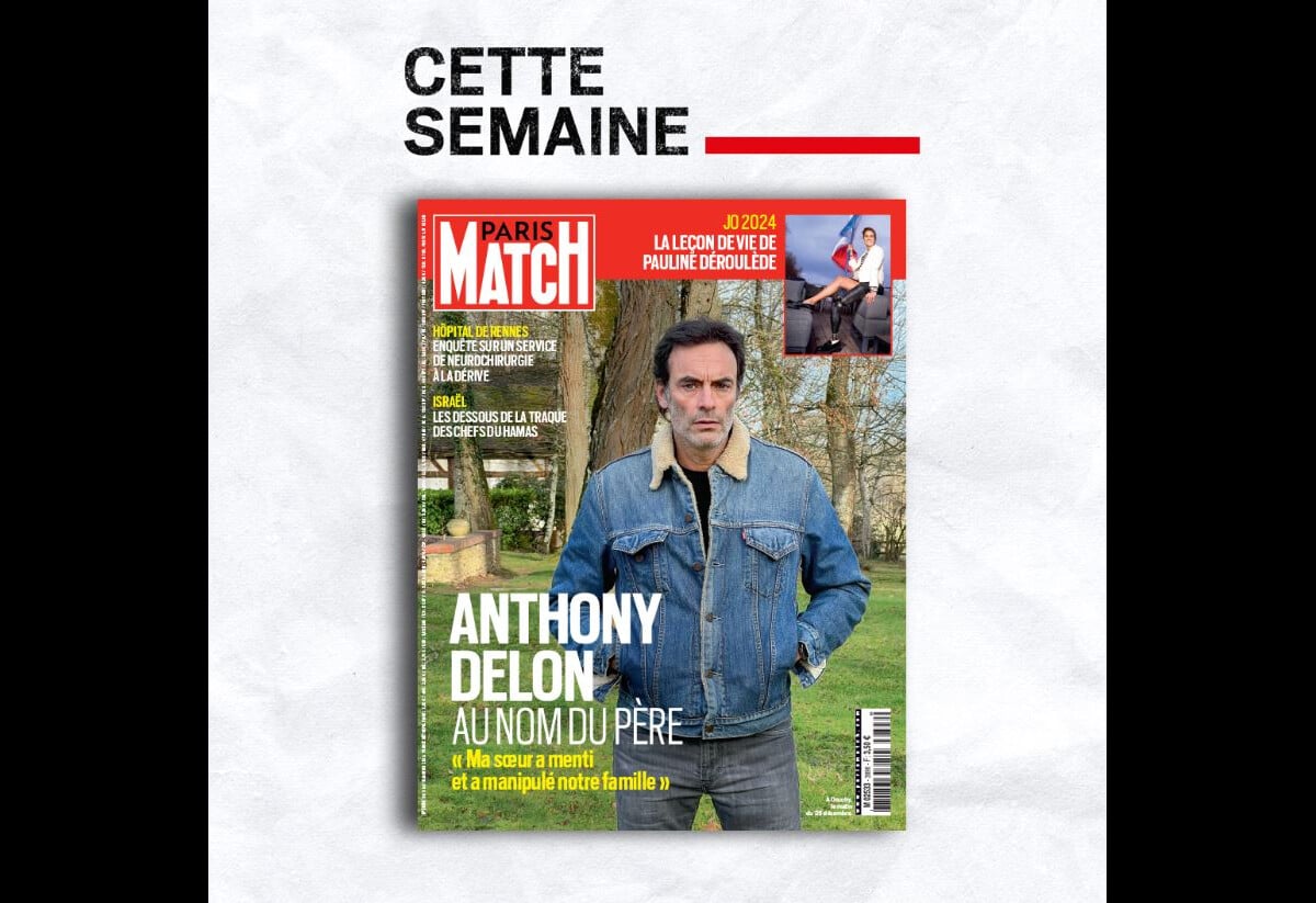 Photo Anthony Delon fait cette semaine la couverture de "Paris Match