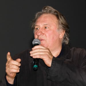Gérard Depardieu lors du Festival Premiers Plans à Angers le 28 janvier 2022 pour la présentation du film "Umani" © Laetitia Notarianni / Bestimage 
