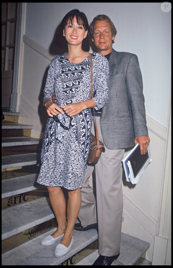 Archives - David Soul et sa femme Julia au Festival de Cannes en 1990.