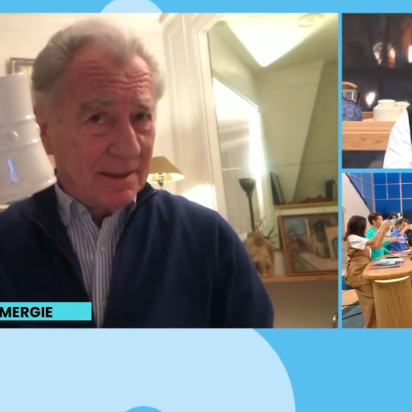 Selon lui, une tasse de café ainsi qu'une bonne nuit de sommeil sont essentielles pour une bonne matinale.
William Leymergie, invité surprise de "Bonjour !", la nouvelle matinale de TF1 présentée par Bruce Toussaint.