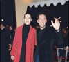 Anne Brochet et Gad Elmaleh lors de la première du film Astérix mission Cléopâtre en 2002