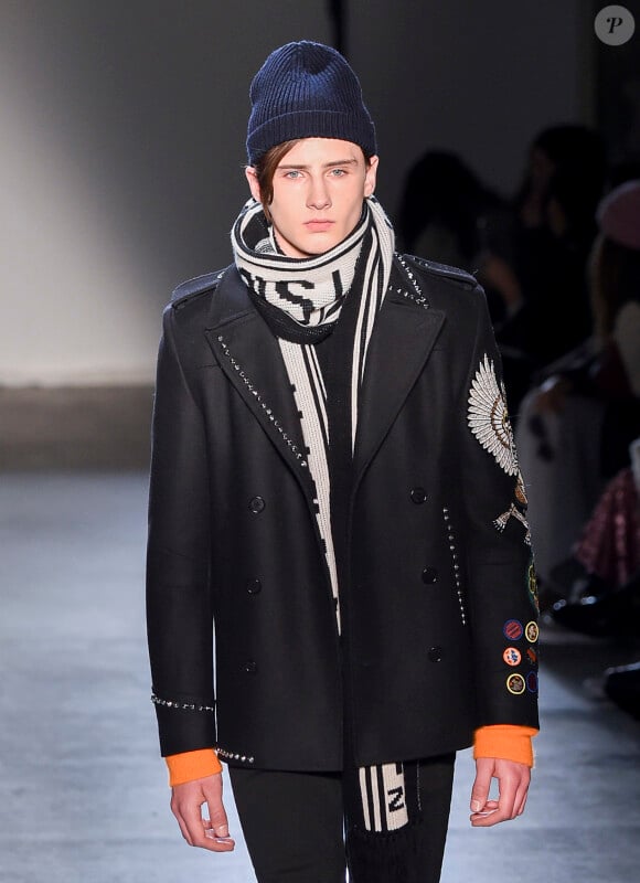 Noé Elmaleh - Défilé de mode Zadig & Voltaire collection prêt-à-porter Automne Hiver 2017-2018 lors de la fashion week à New York, le 13 février 2017.