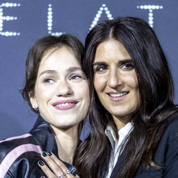 Mathilde La Musse et Géraldine Nakache au photocall du dîner César Révélations 2024 à L'Élysée Montmartre à Paris le 15 janvier 2024. © Olivier Borde / Bestimage 