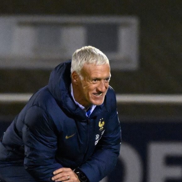 Didier Deschamps - Entraînement de l'équipe de France de football à Clairefontaine le 14 novembre 2023.