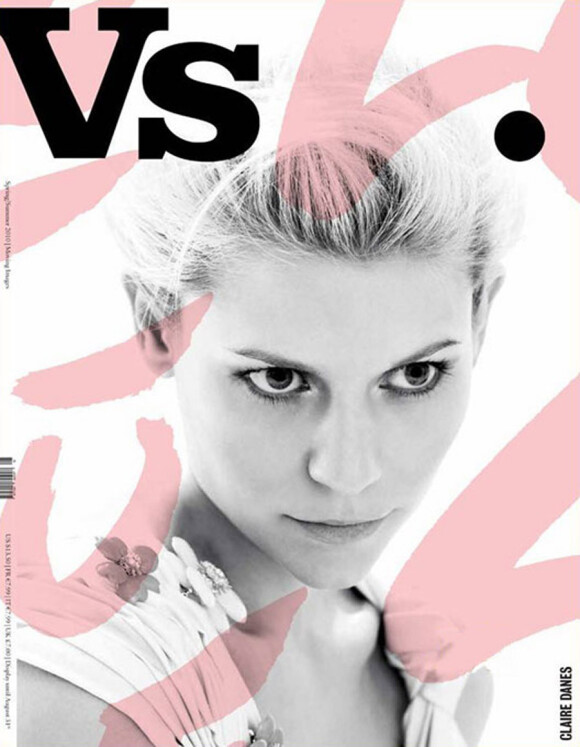 Claire Danes en couverture du magazine VS. printemps/été 2010