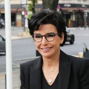 Exclusif - Rachida Dati à son arrivée dans les studios de Radio France à Paris. Le 17 juillet 2020