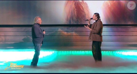 Pierre et Didier Barbelivien lors du prime de la "Star Academy 2023", le 20 janvier 2024, sur TF1