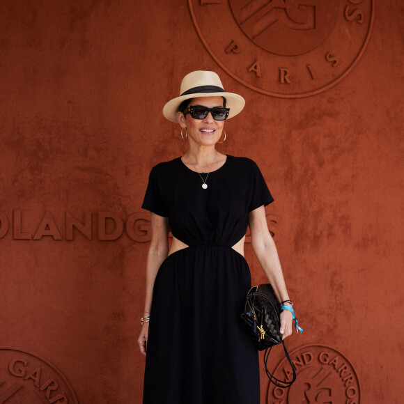 Cristina Cordula au village lors des Internationaux de France de tennis de Roland Garros 2023, à Paris, France, le 4 juin 2023. © Cyril Moreau/Bestimage