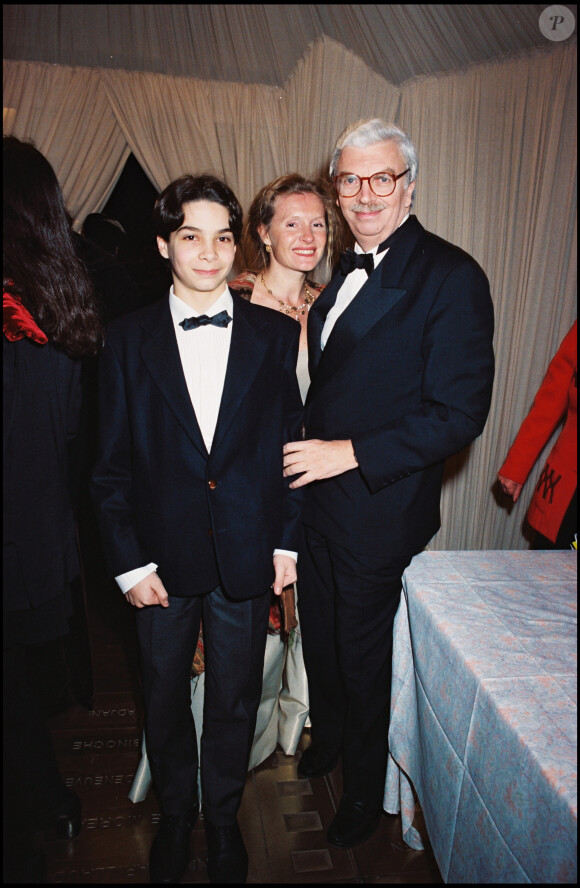 Archives - Daniel Toscan du Plantier, sa femme Sophie et son fils Carlo lors des César en 1996.