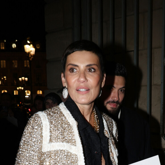 Cristina Cordula - Arrivées au défilé Giambattista Valli Haute Couture printemps-été 2024 dans le cadre de la Fashion Week de Paris (PFW), à l'espace Vendome, le 22 janvier 2024. © Denis Guignebourg/Bestimage