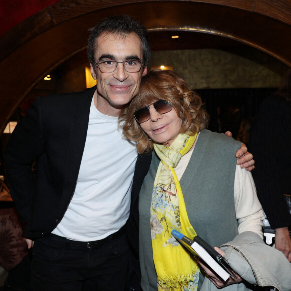 Exclusive - Nadine Trintignant et Raphael Enthoven au lancement du livre de Raphael Enthoven, ‘L’esprit Artificiel’ organisé par Five Eyes Production au Buddha Bar à Paris, France le 23 janvier 2024. Photo : Jerome Dominé/ABACAPRESS.COM