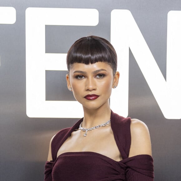 Zendaya au photocall du défilé Fendi Haute Couture Printemps/Été 2024 dans le cadre de la Fashion Week de Paris (PFW), au palais Brongniart à Paris, France, le 25 janvier 2024. © Olivier Borde/Bestimage