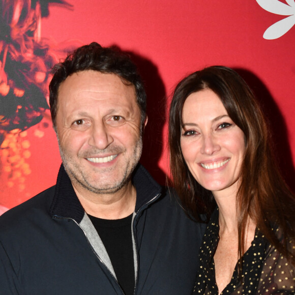 Mareva Galanter (Miss France 1999) et Arthur (Jacques Essebag) au concert de M.Galanter au théâtre Music-Hall Show l'Alhambra à Paris, France, le 23 novembre 2023. © Veeren/Bestimage