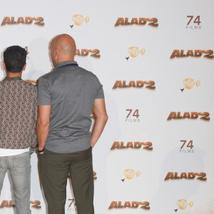 Ramzy Bedia, Jamel Debbouze et Eric Judor - Les célébrités posent lors du photocall de l'avant-première du film "Alad'2" au cinéma le grand Rex à Paris le 21 septembre 2018. © Guirec Coadic/Bestimage