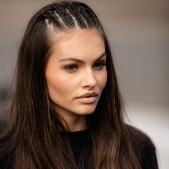 Thylane Blondeau - Arrivées au défilé Miu Miu prêt-à-porter automne-hiver 2023/2024 lors de la Fashion Week de Paris (PFW), à Paris, France, le 7 mars 2023. © Tiziano Da Silva/Bestimage 