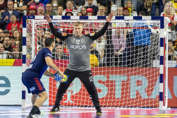 Emil Nielsen - La France championne d'Europe de Handball face au Danemark lors des Championnats d'Europe à Cologne.