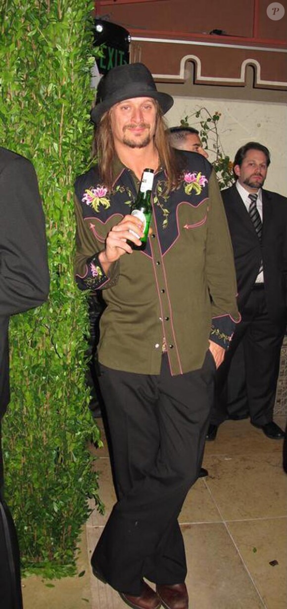 Kid Rock, à l'occasion de la grande soirée organisée par le magazine Vanity Fair, juste après la 82e cérémonie des Oscars, à Los Angeles, le 7 mars 2010.