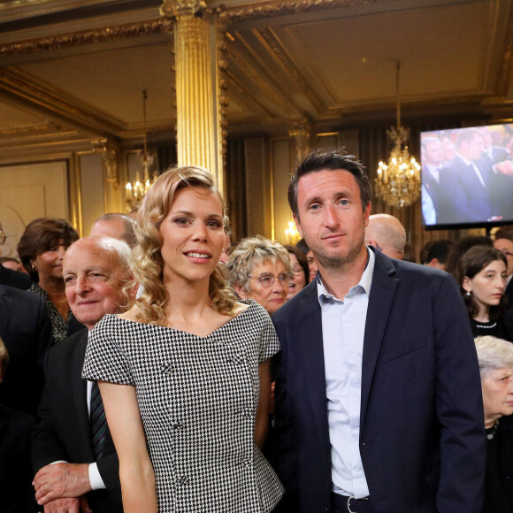 Tiphaine Auzière et son compagnon Antoine - Cérémonie d'investiture du président de la République, Emmanuel Macron au Palais de l'Elysée à Paris le 7 Mai 2022, suite à sa réélection le 24 avril dernier. © Dominique Jacovides/Bestimage  Investiture ceremony of the President of the Republic, Emmanuel Macron at the Elysée Palace in Paris on April 7, 2022, following his re-election on April 24. 