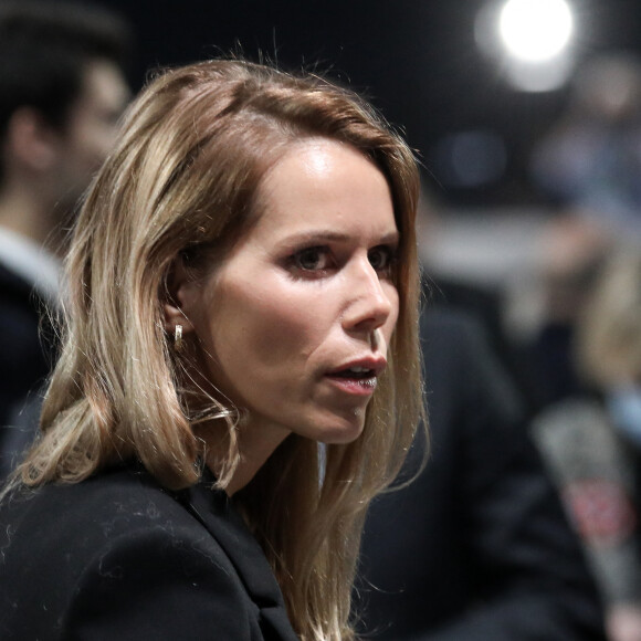 Tiphaine Auzière - Le président de la République française et candidat du parti centriste La République en marche (LREM) à la réélection, a effectué son premier grand meeting de campagne au Paris le Défense Arena à Nanterre, France, le 2 Avril 2022. © Stéphane Lemouton/Bestimage  French President Emmanuel Macron and centrist candidate for the upcoming presidential election during a political meeting in Nanterre, France, on April 2nd, 2022. 