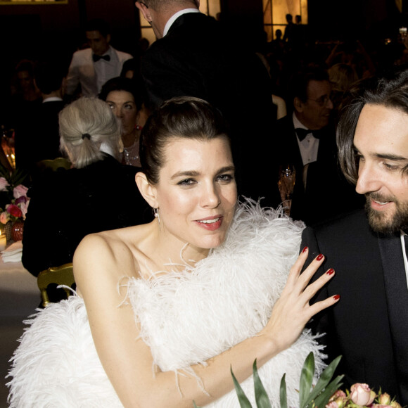 Séparation - Charlotte Casiraghi et Dimitri Rassam sont séparés - Naissance - Charlotte Casiraghi et Dimitri Rassam sont parents d'un petit garçon - No Tabloids - Charlotte Casiraghi et son compagnon Dimitri Rassam - 64ème Bal de la Rose sur le thème de Manhattan, imaginé par K.Lagerfeld, au profit de la Fondation Princesse Grace, dans la Salle des Etoiles au Sporting Monte Carlo à Monaco. Le 24 mars 2018 © Pierre Villard / Palais Princier / SBM via Bestimage  No Tabloids - Monaco Rose Ball 2018 around the theme of Manhattan, at the Monte-Carlo Sporting Club, in Monaco. On March 24, 2018. 