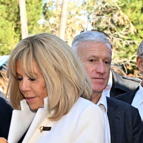 La Première dame française, Brigitte Macron (présidente de la Fondation Hôpitaux de Paris-Hôpitaux de France), durant la clôture de l'édition 2024 de la 35eme Opération Pièces Jaunes à Nice, au kiosque à musique du jardin Albert 1er, le 2 février 2024. Cette collecte de fonds "Pièces Jaunes" est destinée à améliorer la vie des enfants hospitalisés. © Bruno Bebert/Bestimage 