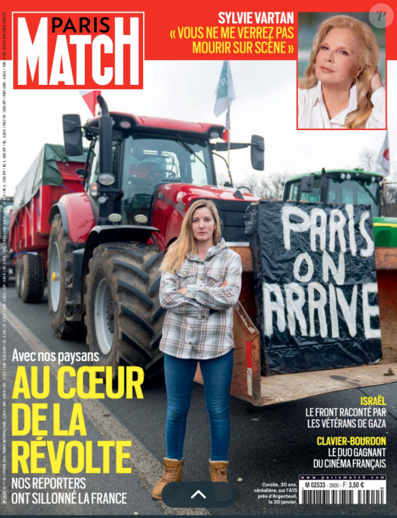 Couverture du magazine Paris Match paru le jeudi 1er février 2024.