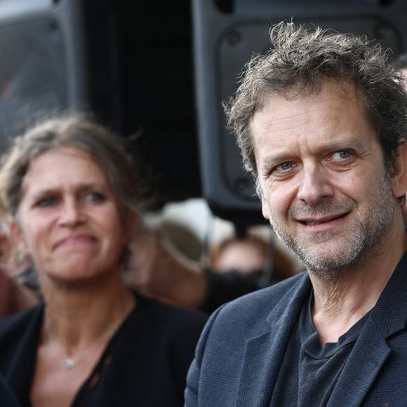 Un père qui est loin de lui.
Jonathan Zaccaï - C.Frot, présidente du jury, inaugure sa cabine lors du 34ème "Dinard Festival du Film Britannique", le 29 septembre 2023. 