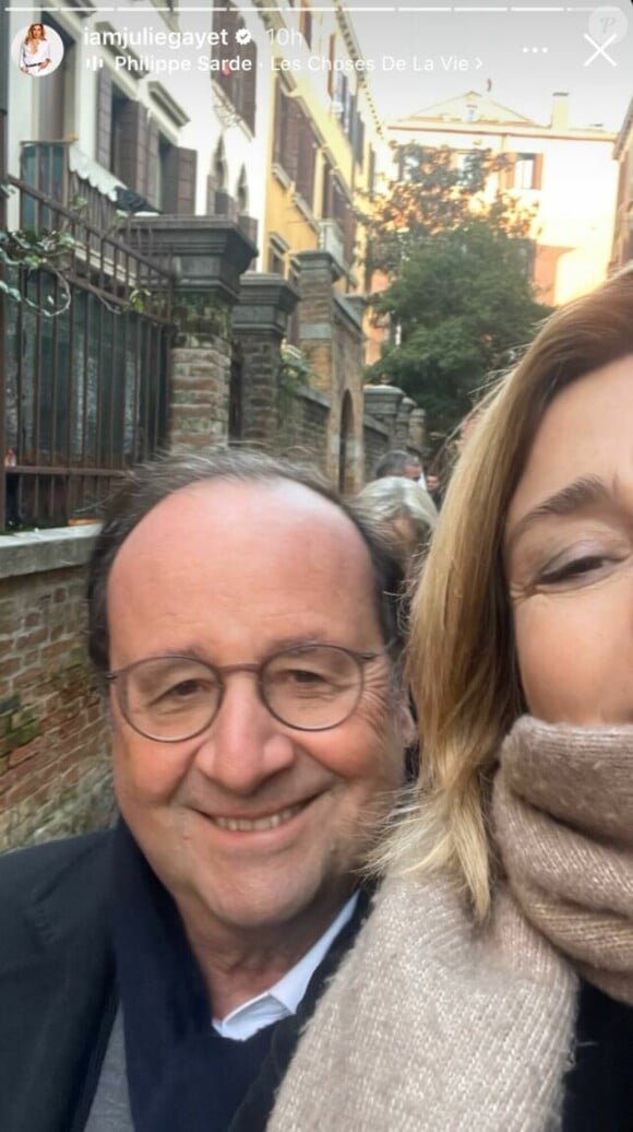 En témoigne cette adorable photo du couple postée ce jeudi 8 février 2024 par l'actrice sur Instagram.
Julie Gayet et Francois Hollande, Instagram.