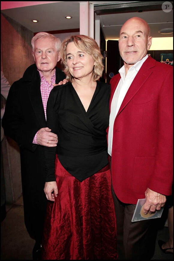 John Boorman, Sinead Cusack et Patrick Stewart, soirée Shakepeare's Women, Almeida Theater de Londres, le 14 mars 2010 !