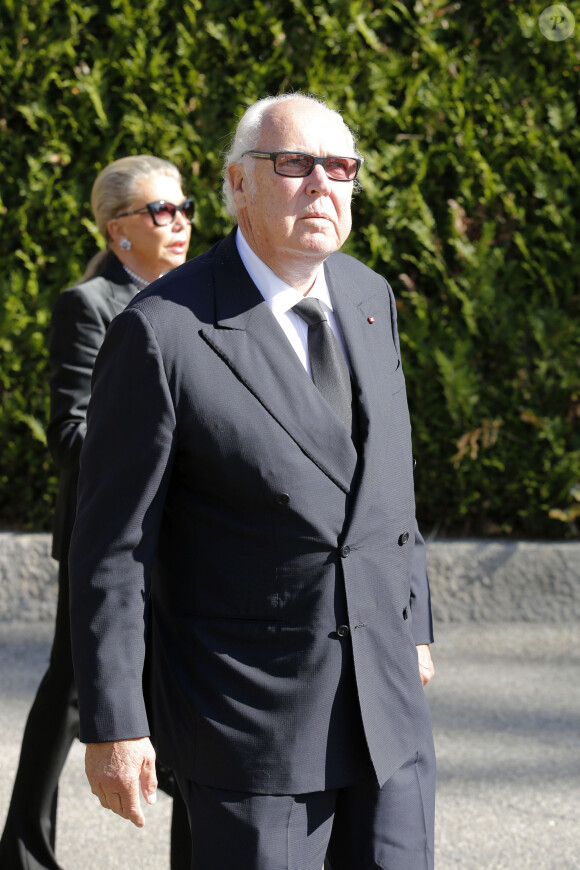 Ses obsèques se tiennent à Turin ce samedi 10 février
Exclusif - Le prince Victor-Emmanuel de Savoie - Obsèques de Robert Zellinger de Balkany, décédé le 19 septembre dernier, à l'âge 84 ans en l'église Saint-Paul de Coligny, Coligny-Genève le 25 septembre 2015