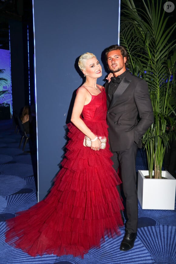 Katrina Patchett et son ex-compagnon Kylian Museux - Soirée du Gala Wiba Awards (World Influenceurs & Bloggers Awards) au Martinez de Cannes le 26 mai 2023.