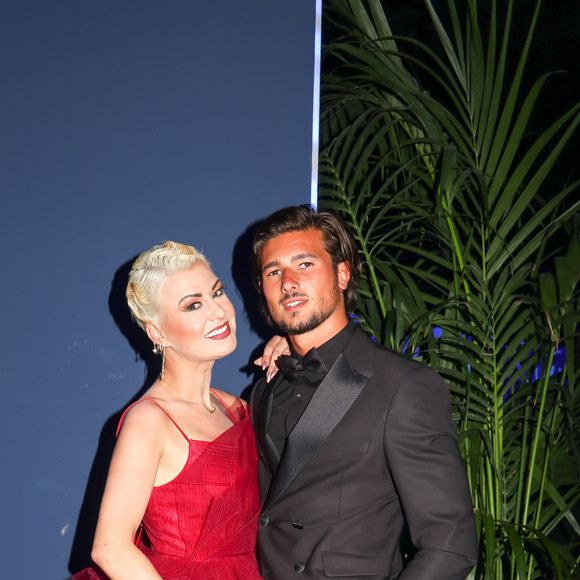 Katrina Patchett et son ex-compagnon Kylian Museux - Soirée du Gala Wiba Awards (World Influenceurs & Bloggers Awards) au Martinez de Cannes le 26 mai 2023.