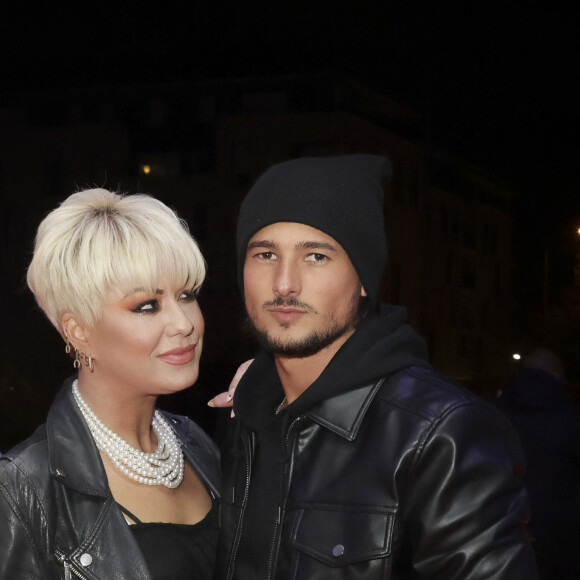 Exclusif - Katrina Patchett et son ex-compagnon Kylian - After-Show de Chris Brown, après son concert à l'Accor Hotel Arena (Bercy), à la salle Martin Luther King de Créteil à Paris, le 24 février 2023. © Jack Tribeca / Bestimage 