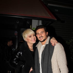 Exclusif - Katrina Patchett et son ex-compagnon Kylian Msx - Personnalités à l'inauguration du "Café Chic Paris" à Paris. Le 5 janvier 2023 