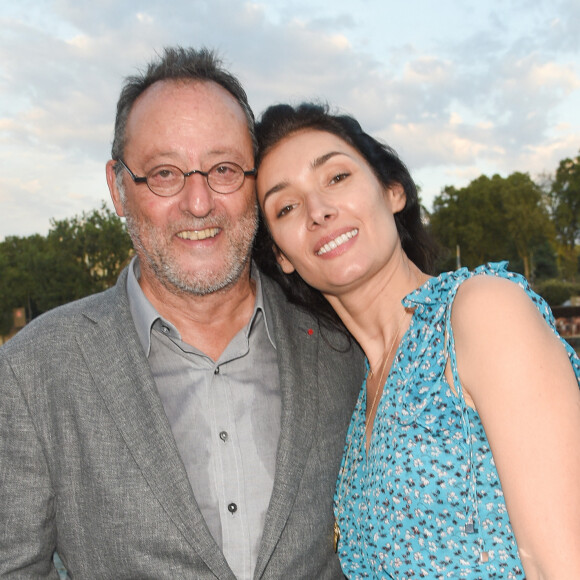 Jean Reno et sa femme Zofia Borucka - Soirée du 90e anniversaire de Line Renaud sur le Bateau Potel et Chabot "Pavillon Seine" à Paris le 2 juillet 2018. © Coadic Guirec/Bestimage