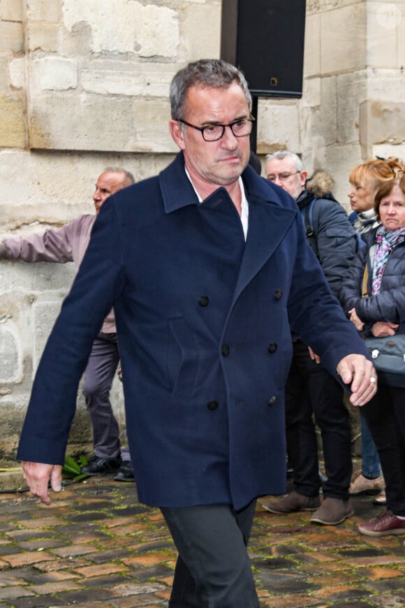 Christophe Dechavanne - Obsèques de Dick Rivers en l’église Saint-Pierre de Montmartre à Paris le 2 mai 2019.