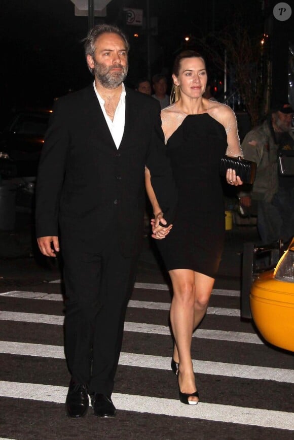 Kate Winslet et Sam Mendes vont dîner en amoureux, en juin 2009.