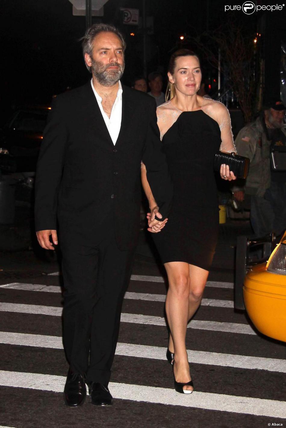 Kate Winslet et Sam Mendes vont dîner en amoureux, en juin 2009. 