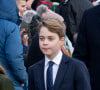 Un choix parfait pour lui.
Le prince George de Galles - Les membres de la famille royale britannique lors de la messe du matin de Noël en l'église St-Mary Magdalene à Sandringham, le 25 décembre 2023.