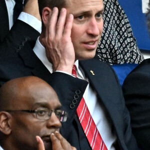 Le prince William, prince de Galles assiste au quart de finale entre le Pays de Galles et l'Argentine à Marseille lors de la Coupe du monde de Rugby 2023 le 14 octobre 2023. © Bruno Bebert / Bestimage 