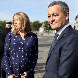 Avec sa femme Rose-Marie
Gérald Darmanin, Ministre de l'intérieur et sa femme Rose-Marie Devillers (enceinte) - Le président français assiste au défilé du 14 juillet 2022, place de la Concorde, Paris, © Stéphane Lemouton / Bestimage