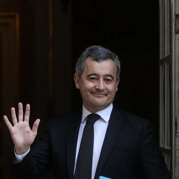 Gérald Darmanin, ministre de l'Intérieur et des Outre-mer - Le Premier ministre recoit les membres du gouvernement pour un séminaire gouvernemental, à Matignon, Paris, le 10 février 2024. © Stéphane Lemouton / Bestimage 