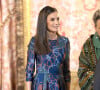 Elle a notamment ressorti une robe de 2019 !
Le roi Felipe VI et la reine Letizia d'Espagne, organisent un déjeuner d'Etat à l'occasion de la visite de Bernardo Arevalo, président du Guatemala, au palais royal à Madrid, le 22 février 2024. 